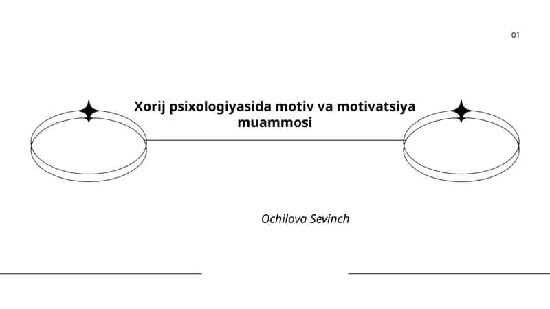 Xorij psixologiyasida motiv va motivatsiya muammosi 1