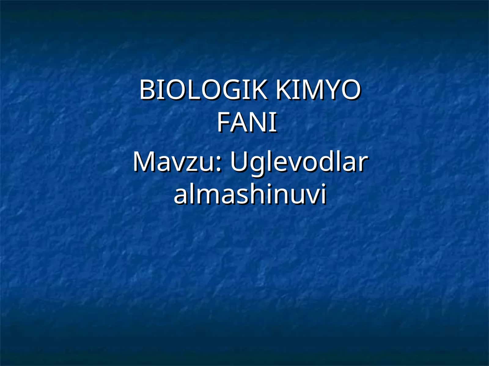 BIOLOGIK KIMYOFАNI 1