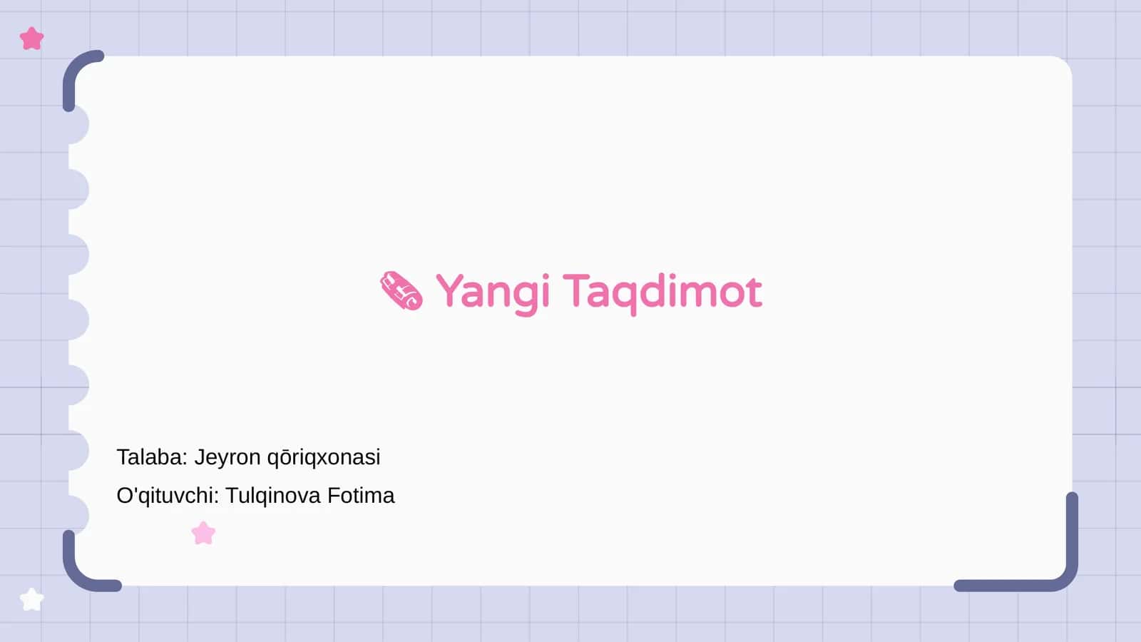 Yangi Taqdimot 1
