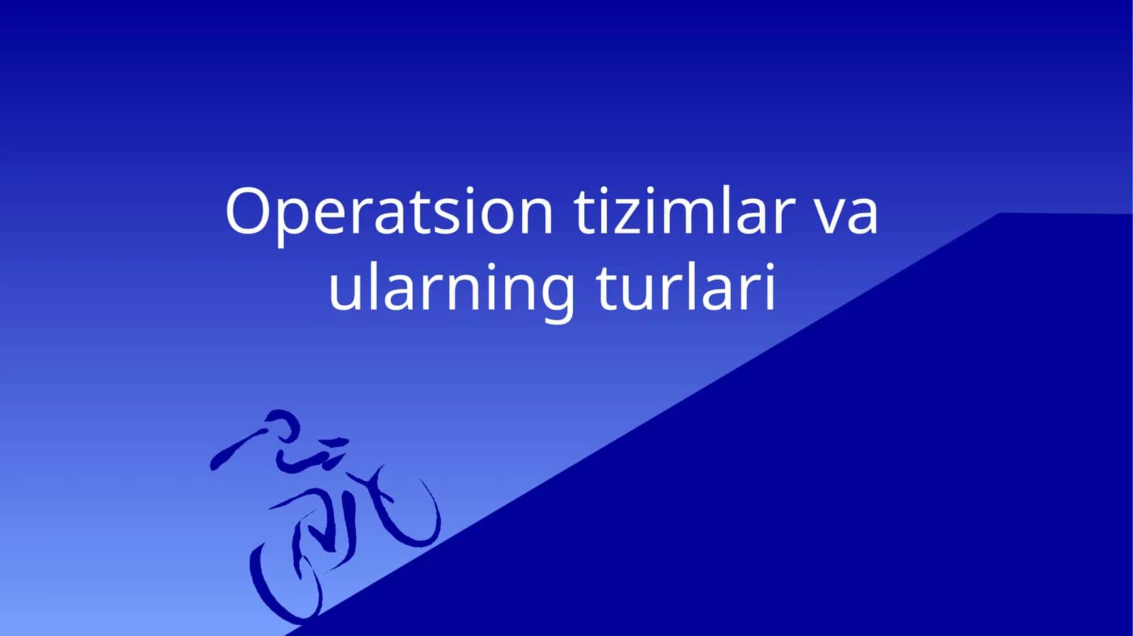 Operatsion tizimlar va ularning turlari 1