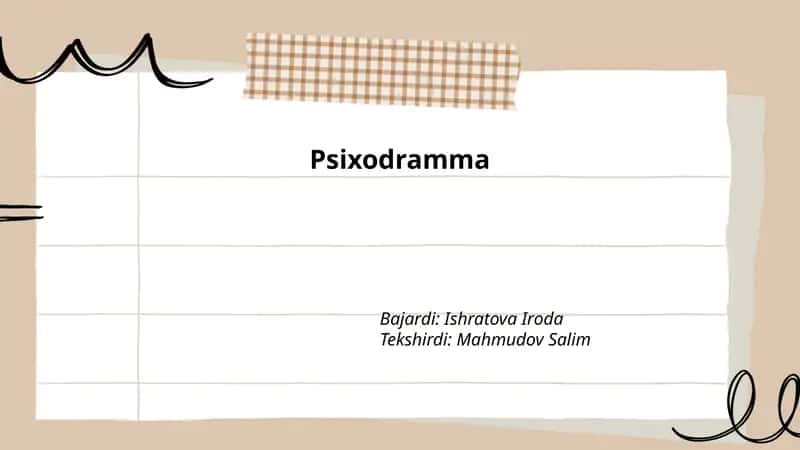 Psixodramma 1