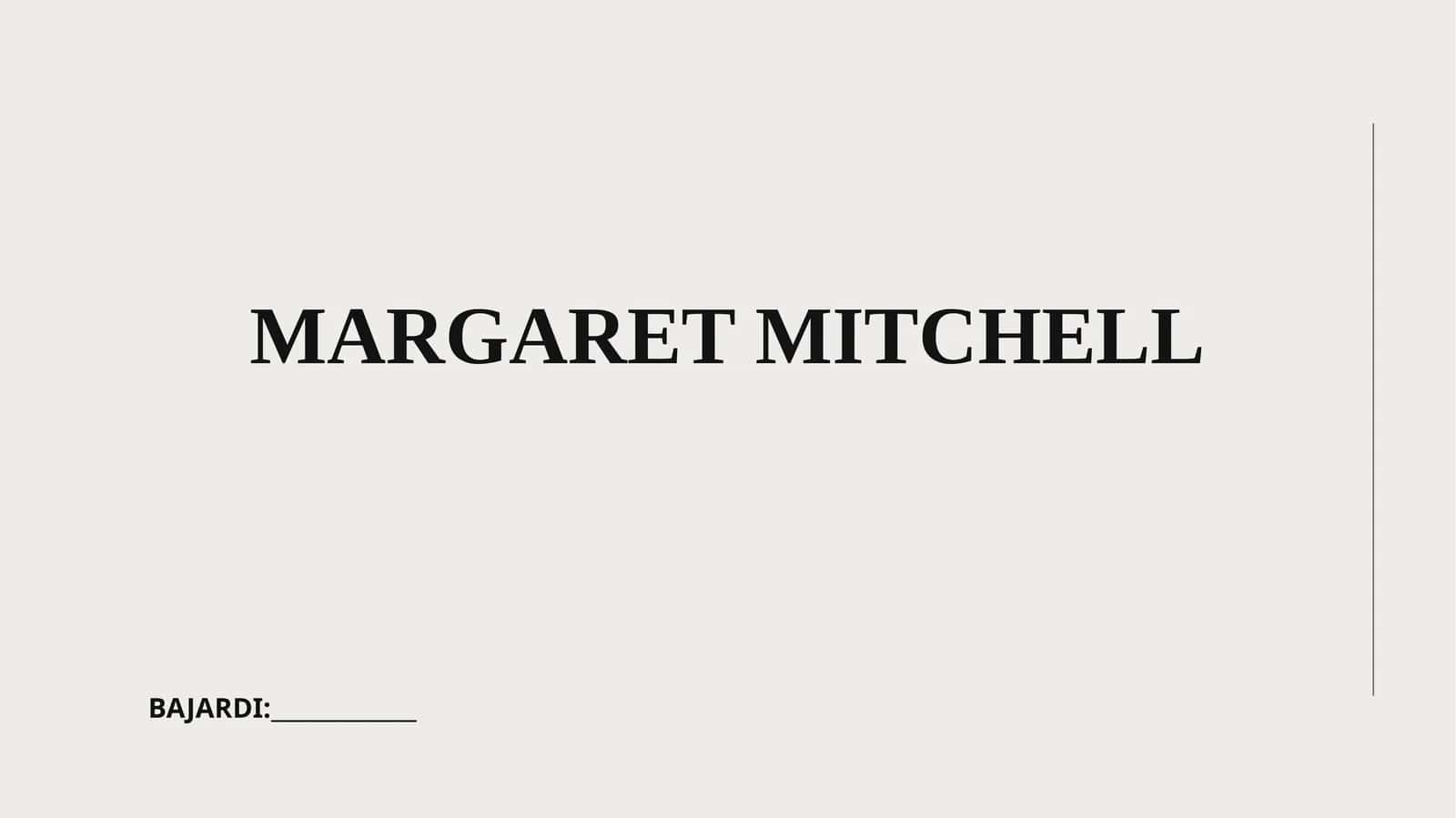 MARGARET MITCHELL BAJARDI 1