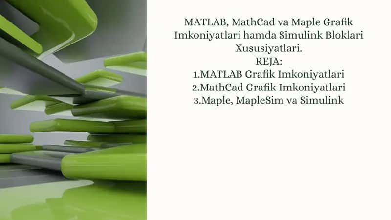 MATLAB Grafik Imkoniyatlari 1