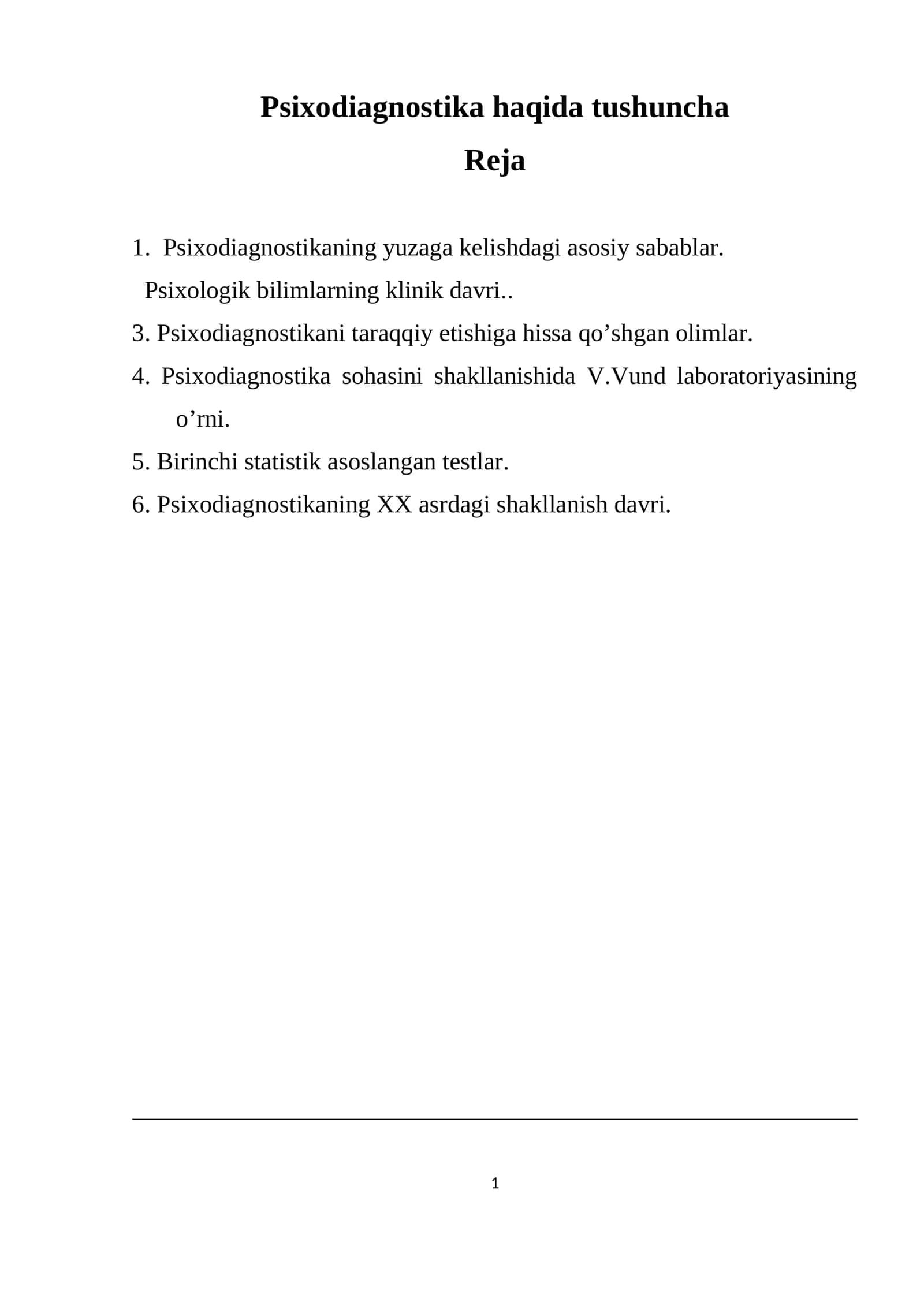 Psixodiagnostika haqida tushuncha 1
