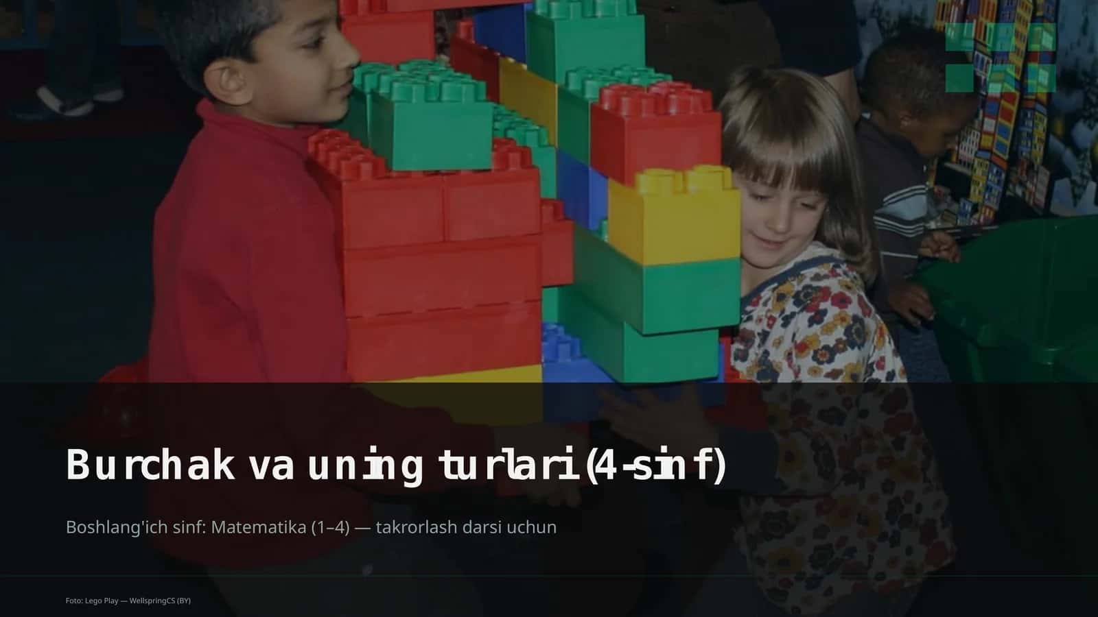 Burchak va uning turlari (4-sinf) 1