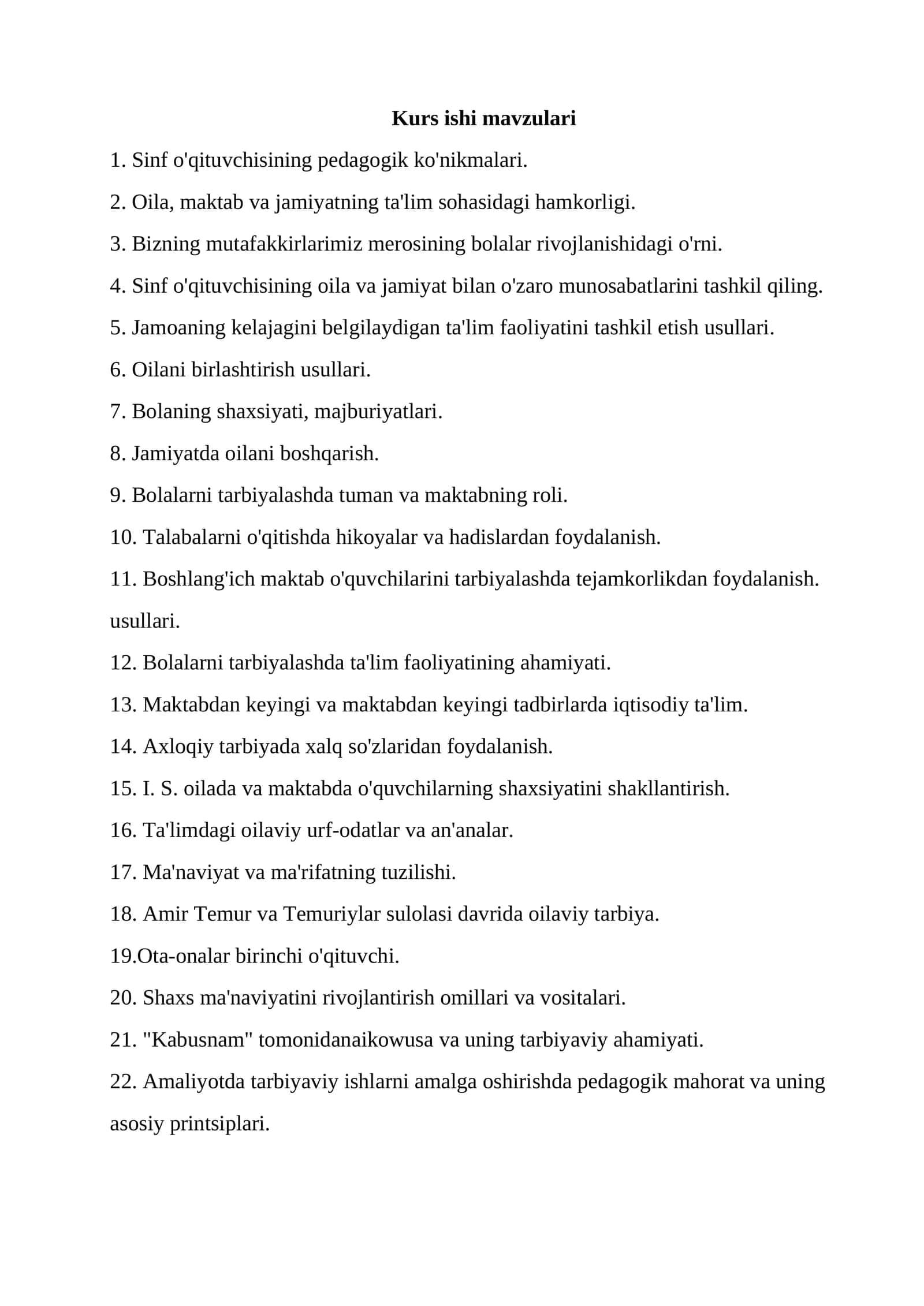 Sinf o'qituvchisining pedagogik ko'nikmalari 1