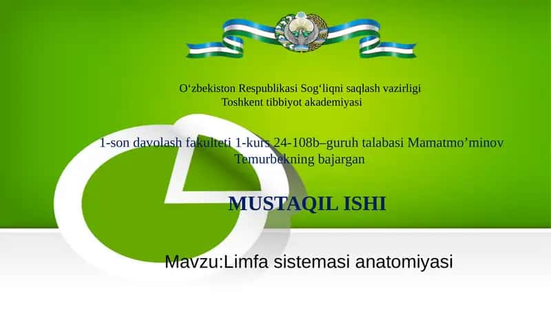 Limfa sistemasi anatomiyasi 1