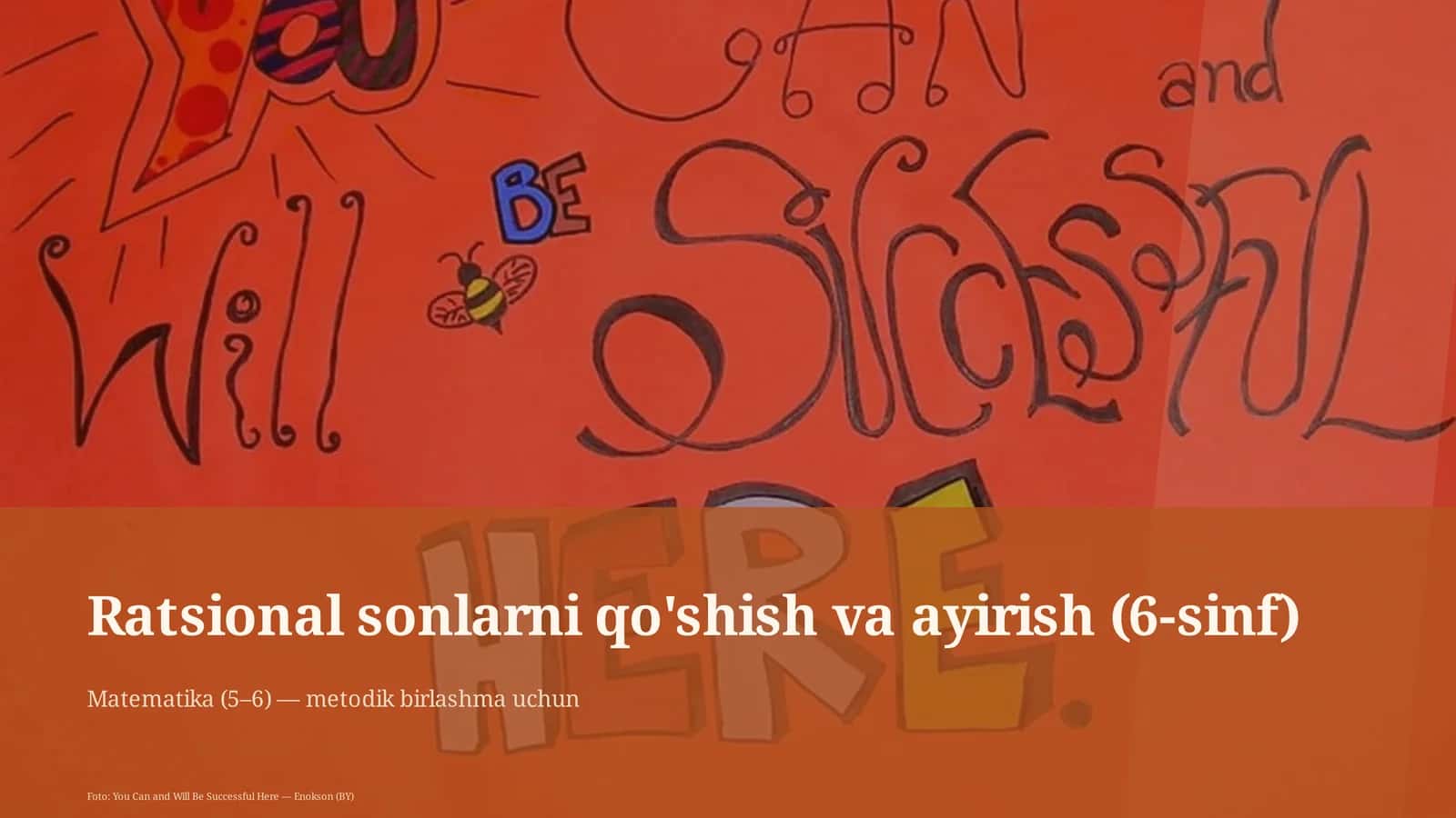 Ratsional sonlarni qo'shish va ayirish (6-sinf) 1