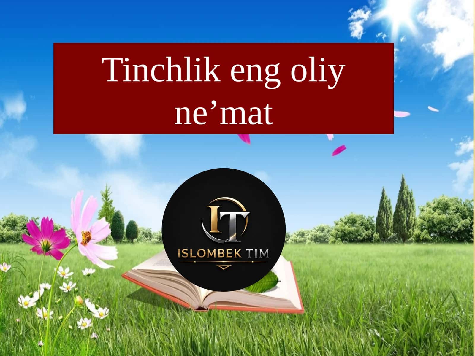 Tinchlik eng oliy ne'mat 1