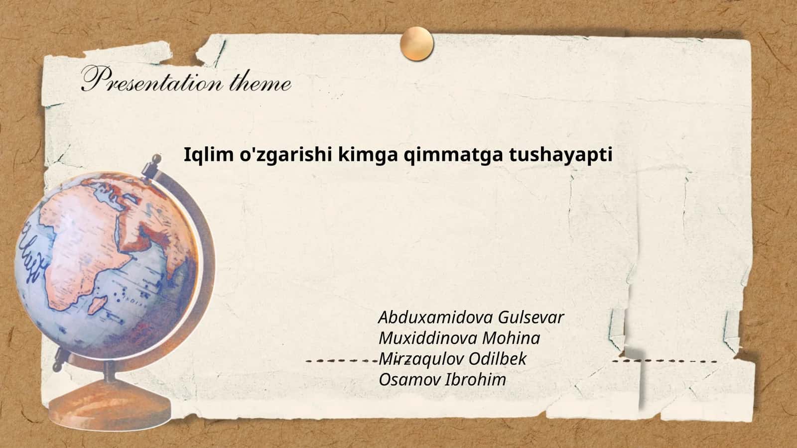 Iqlim o'zgarishi kimga qimmatga tushayapti 1
