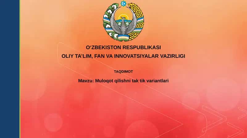 Muloqotqilishnitaktikvariantlari 1