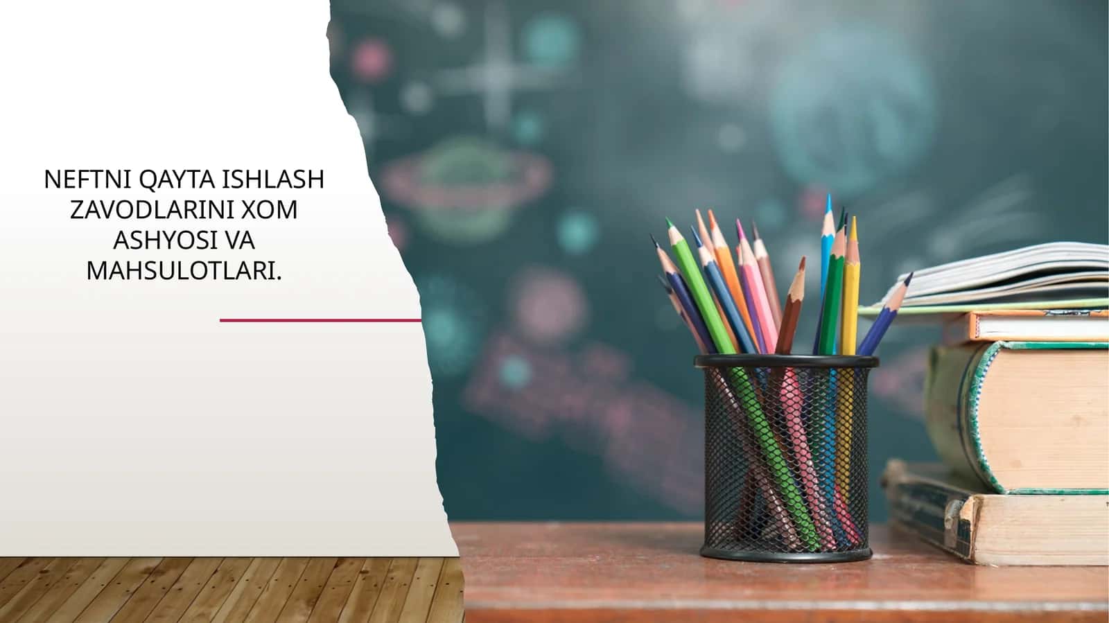Neftni qayta ishlash zavodlarini xom ashyosi va mahsulotlari 1