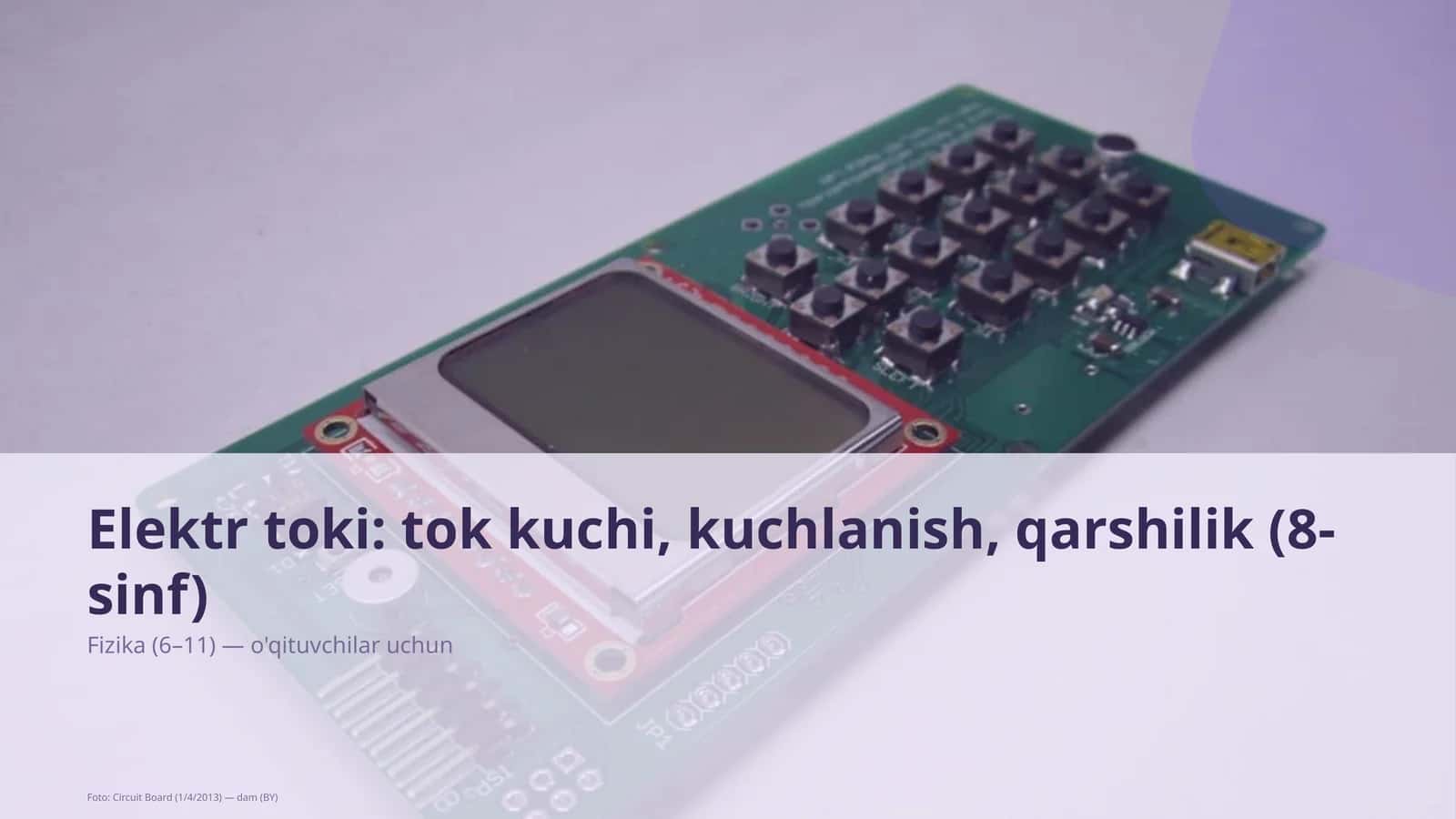 Elektr toki 1