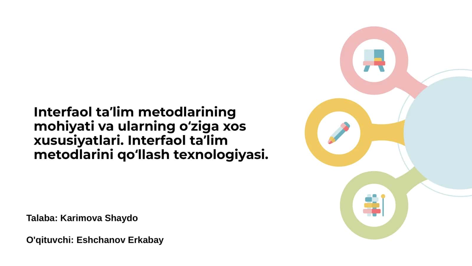 Interfaol ta’lim metodlari 1