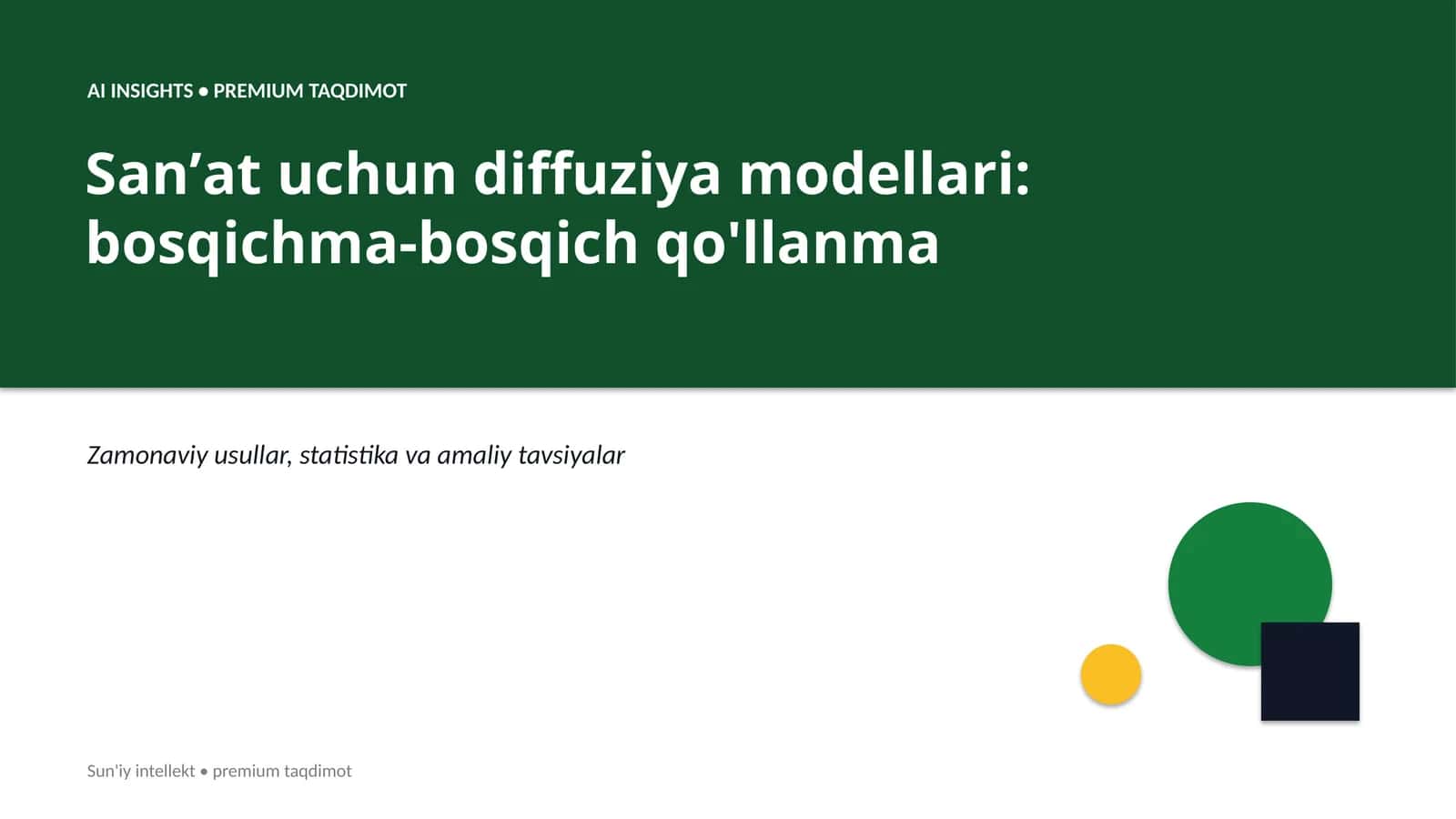 Sanʼat uchun diffuziya modellari: bosqichma-bosqich qo'llanma 1