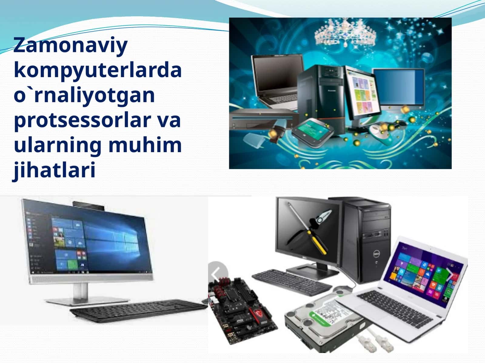 Zamonaviy kompyuterlarda o'rnaliyotgan protsessorlar va ularning muhim jihatlari 1