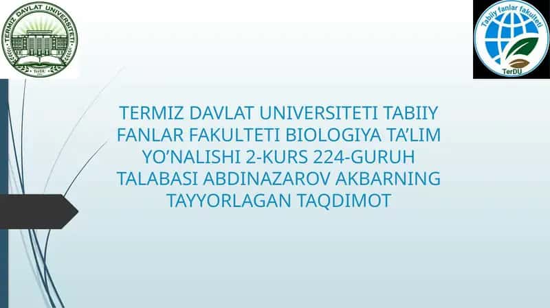 Genetik jarayonlarning tizimli nazorati 1