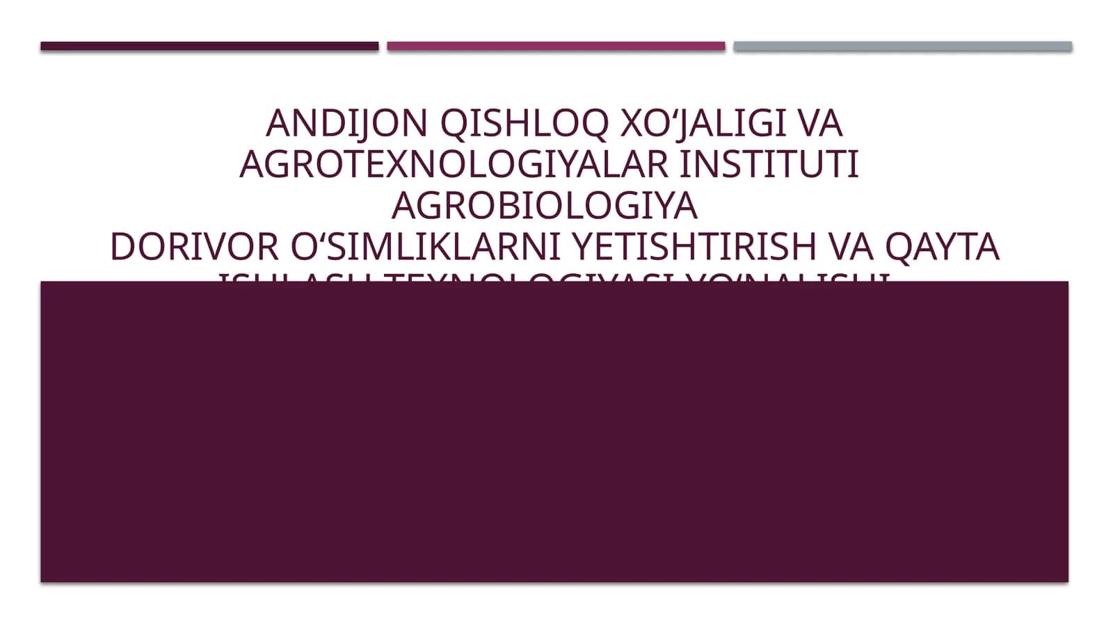 Yantoq oʻsimligining bioekologik va dorivorlik xususiyatlari 1
