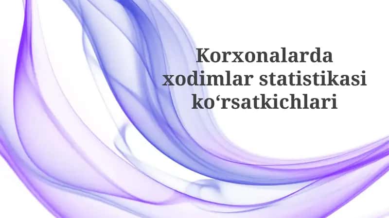 Korxonalardaxodimlarstatistikasikoʻrsatkichlari 1