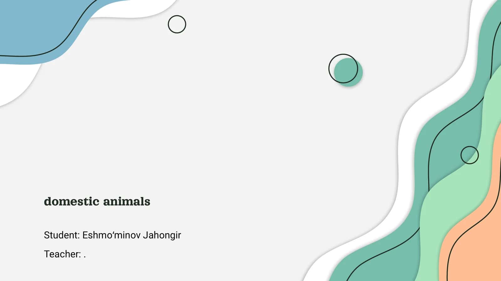 Introduction to Domestic Animals 1