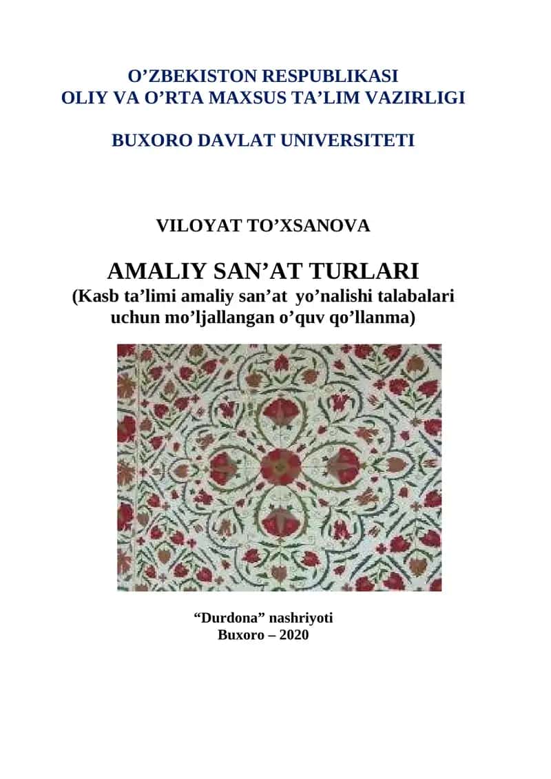 Amaliy SАN’АT TURLARI 1