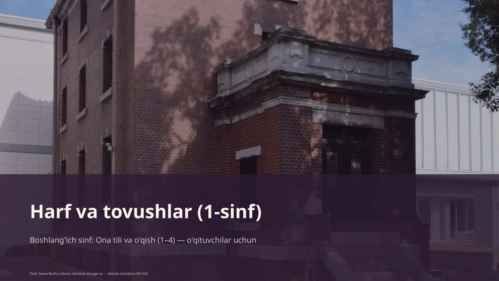 Harf va tovushlar (1-sinf) 1