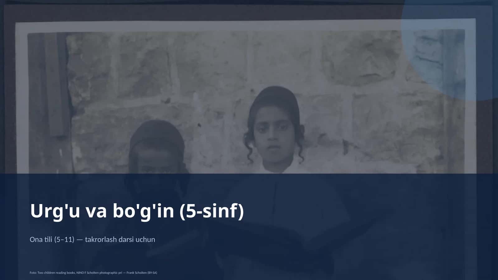 Urg'u va bo'g'in (5-sinf) 1