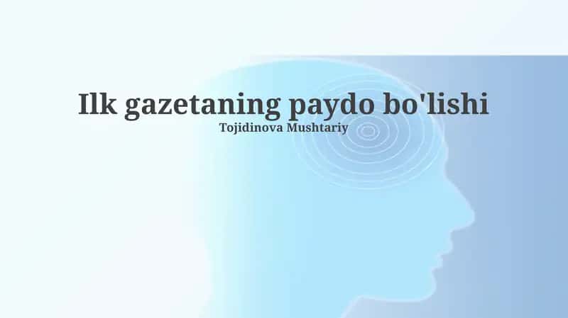 Qo'lyozma yangiliklardan birinchi gazetagacha 1
