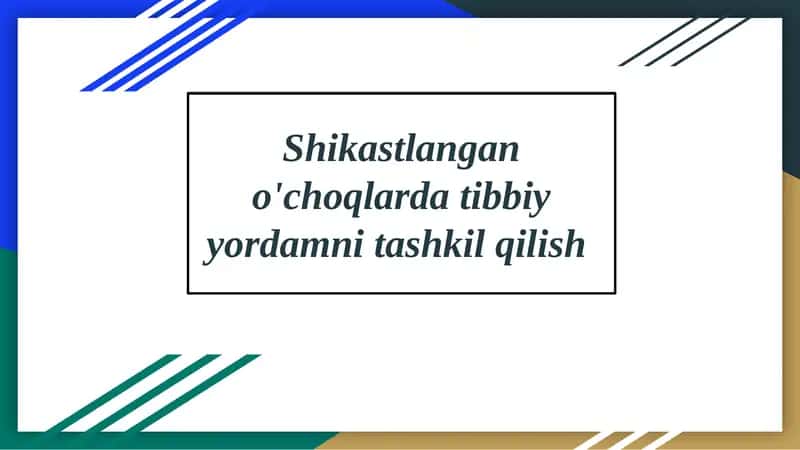 Tibbiy bo'linmalar 1
