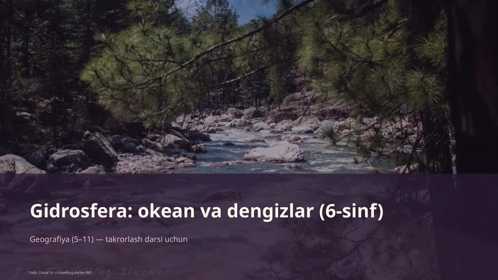Gidrosfera: okean va dengizlar (6-sinf) 1