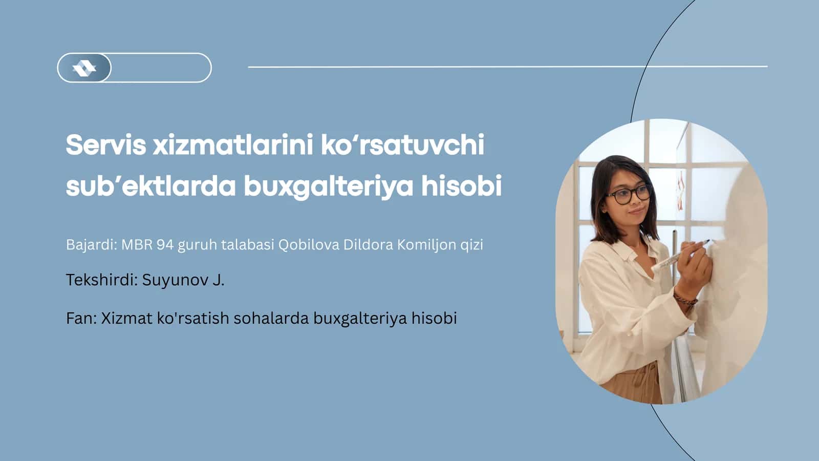 Servis xizmatlarini ko‘rsatuvchi sub’ektlar da buxgalteriya hisobi 1