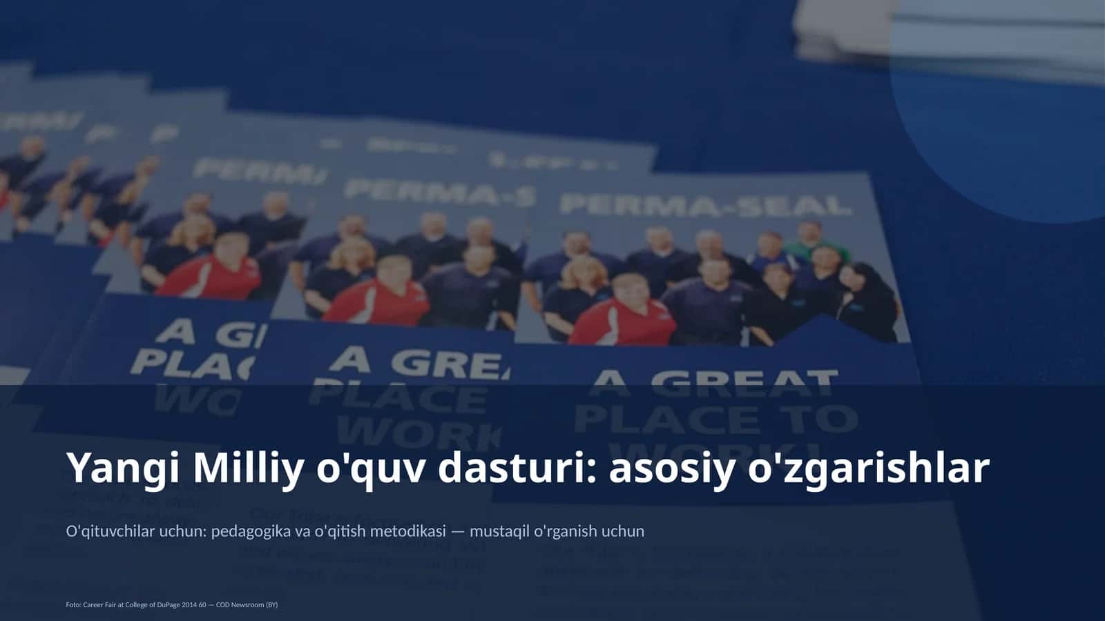 Yangi Milliy o'quv dasturi: asosiy o'zgarishlar 1