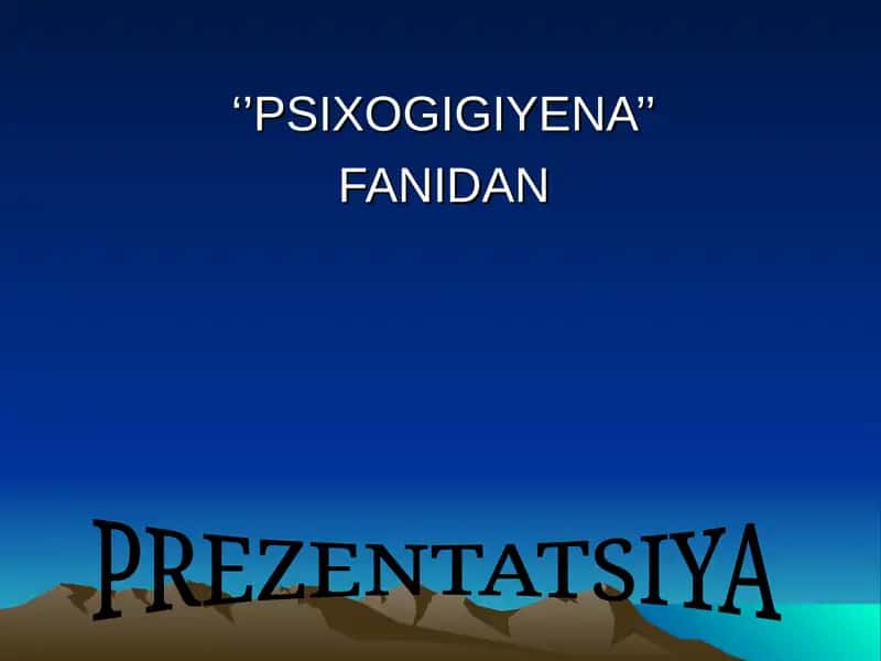 PSIXOGIGIYENA 1