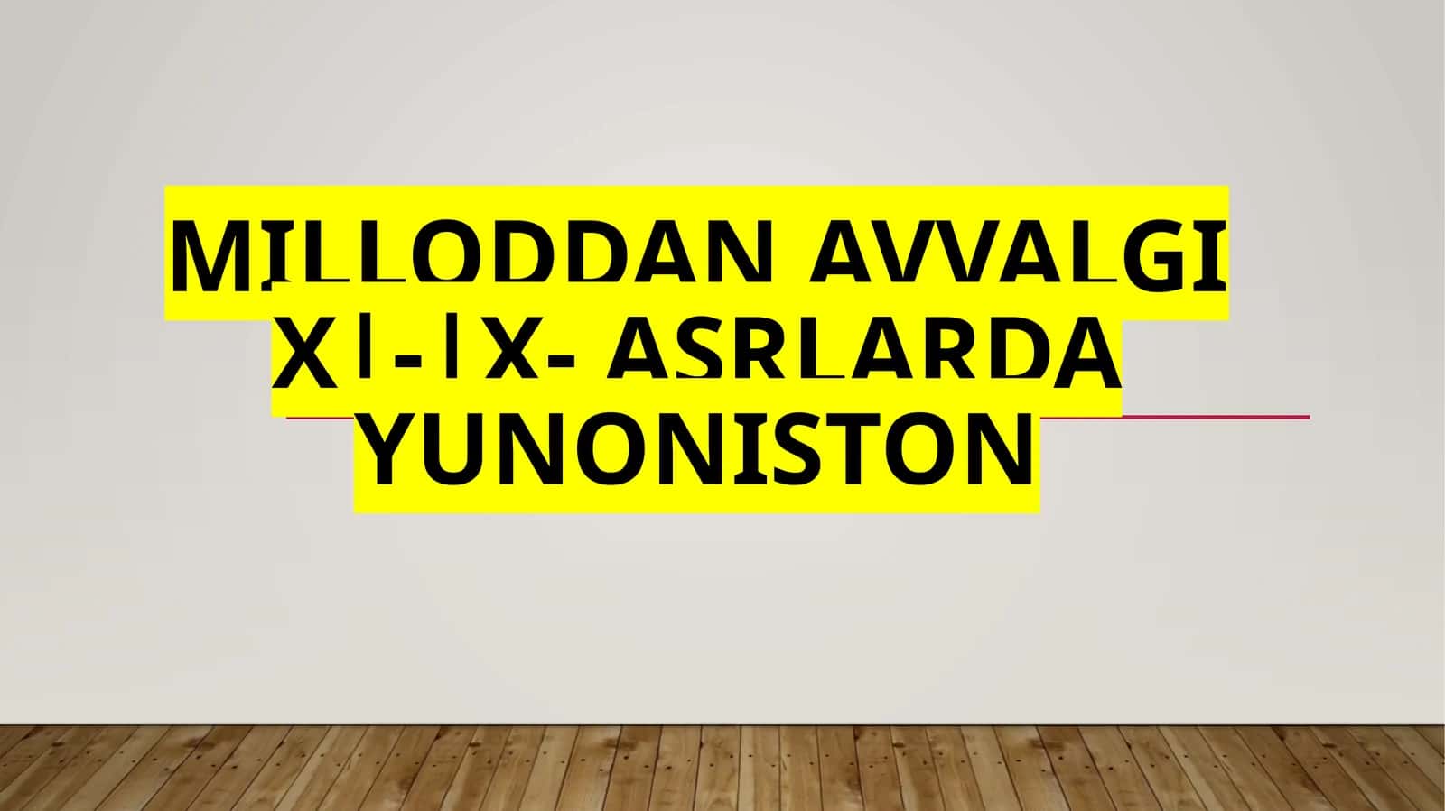 Qadimgi Yunoniston 1