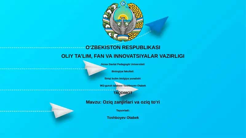 Oziq-ovqat zanjirlari va oziq to‘ri 1