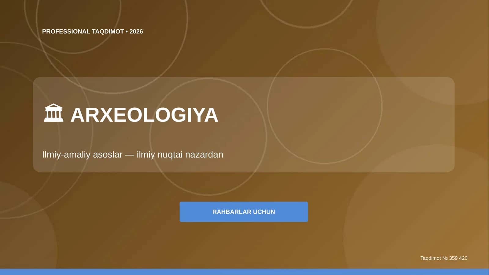 ARXEOLOGIYA 1