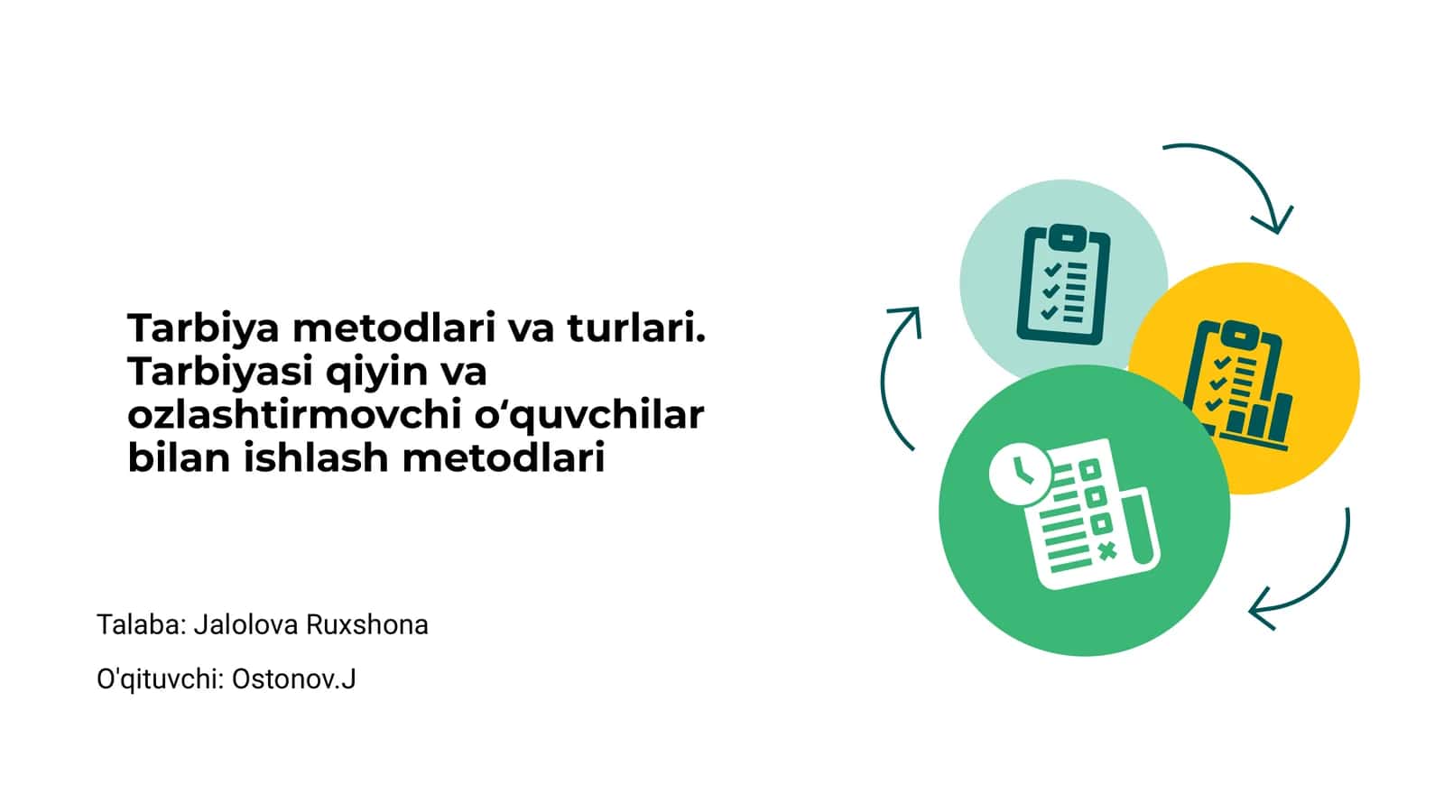 Tarbiya metodlari va turlari 1