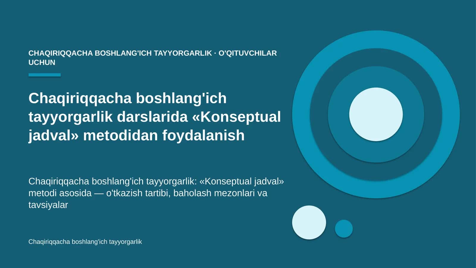 chaqiriqqacha boshlang'ich tayyorgarlik darslarida konseptual jadval metodidan foydalanish 8097 1