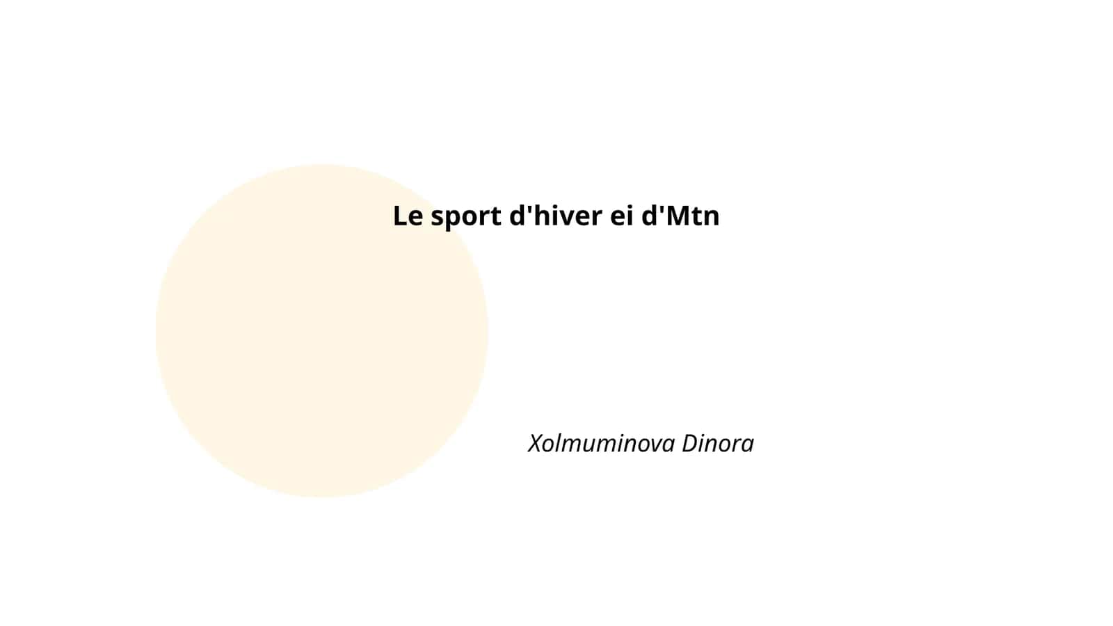 Le ski alpin 1