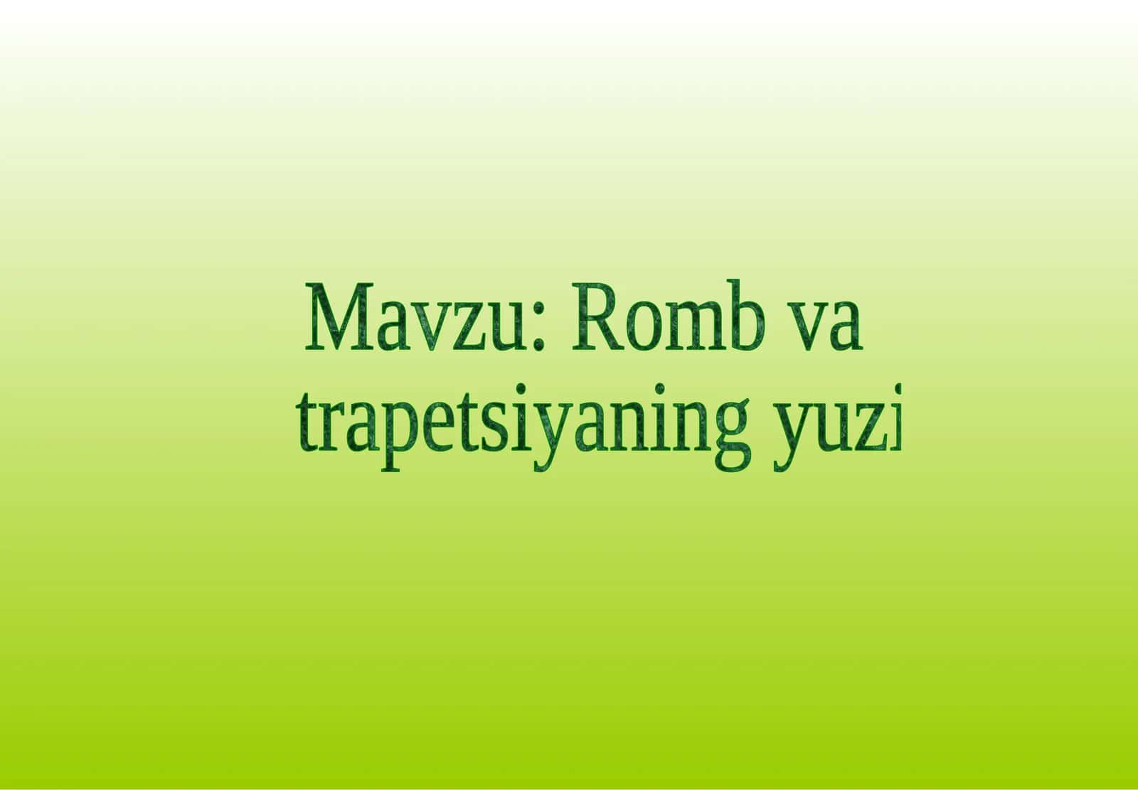 Rombva 1