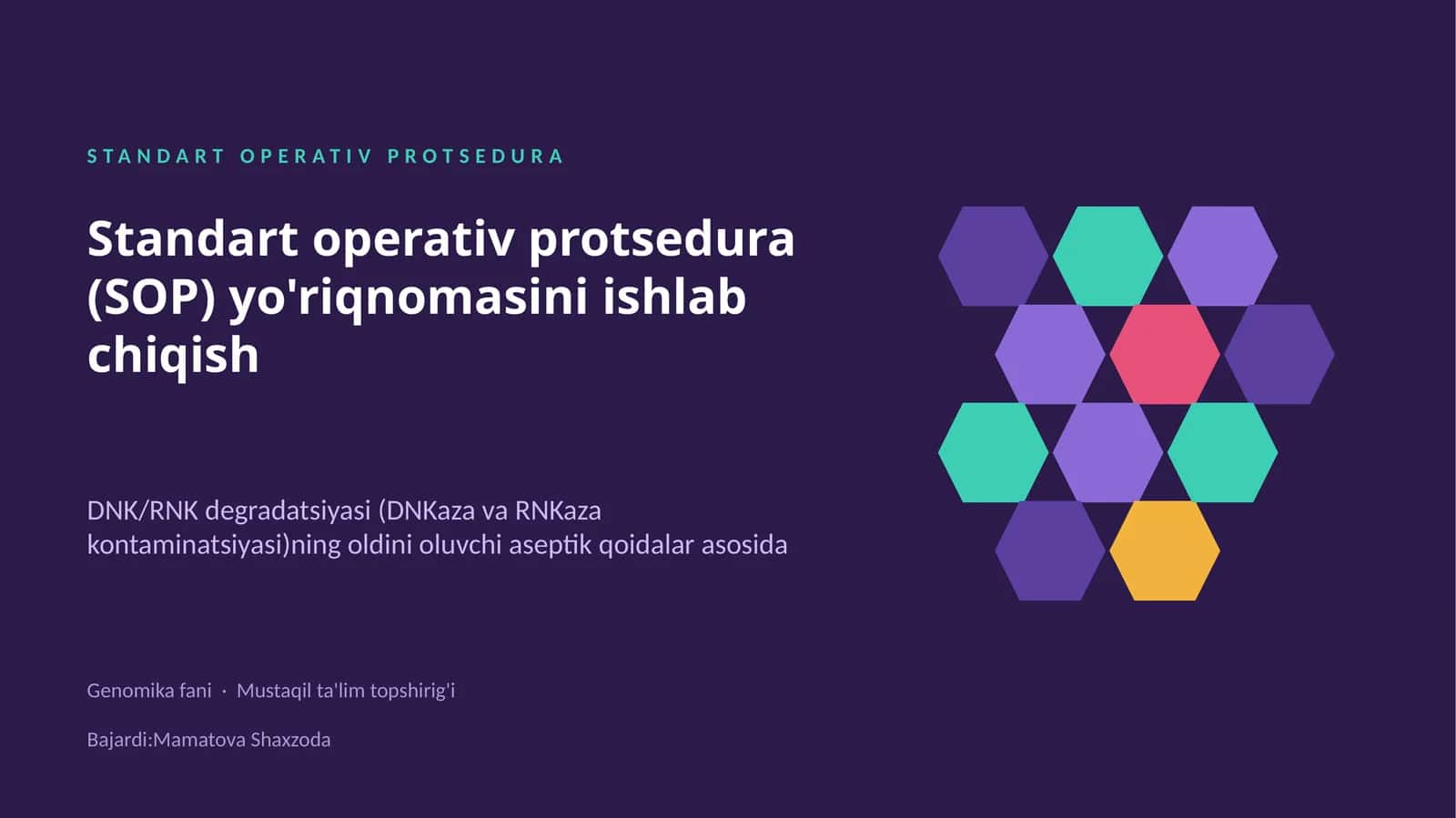 Standart operativ protsedura 1