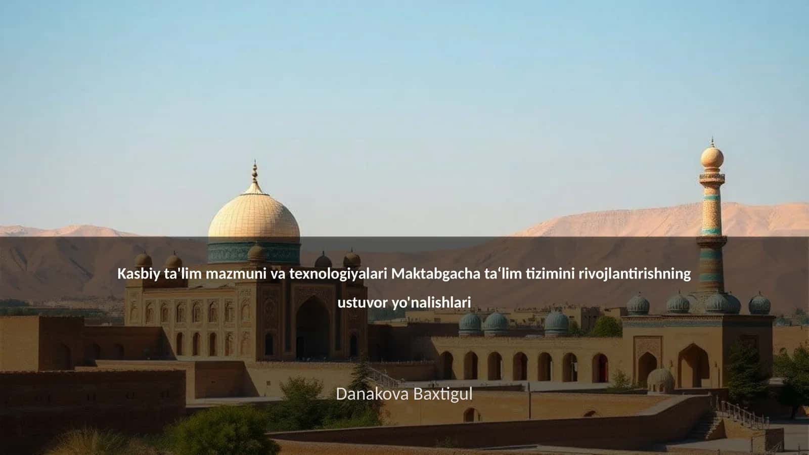 Maktabgacha ta‘limning dolzarb masalalari 1
