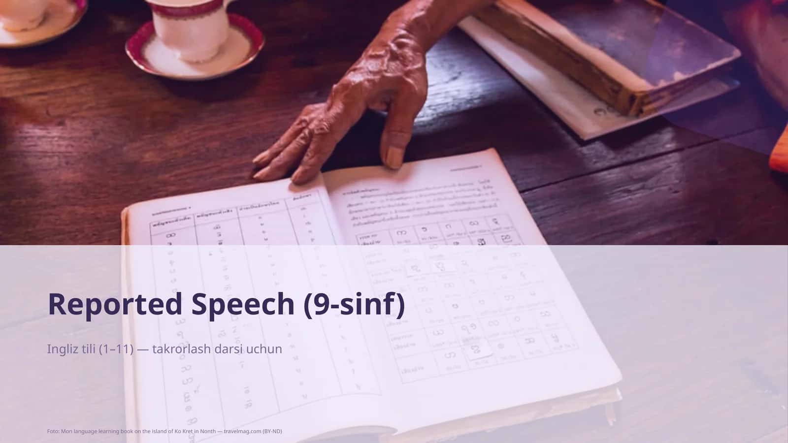 Reported Speech (9-sinf) 1