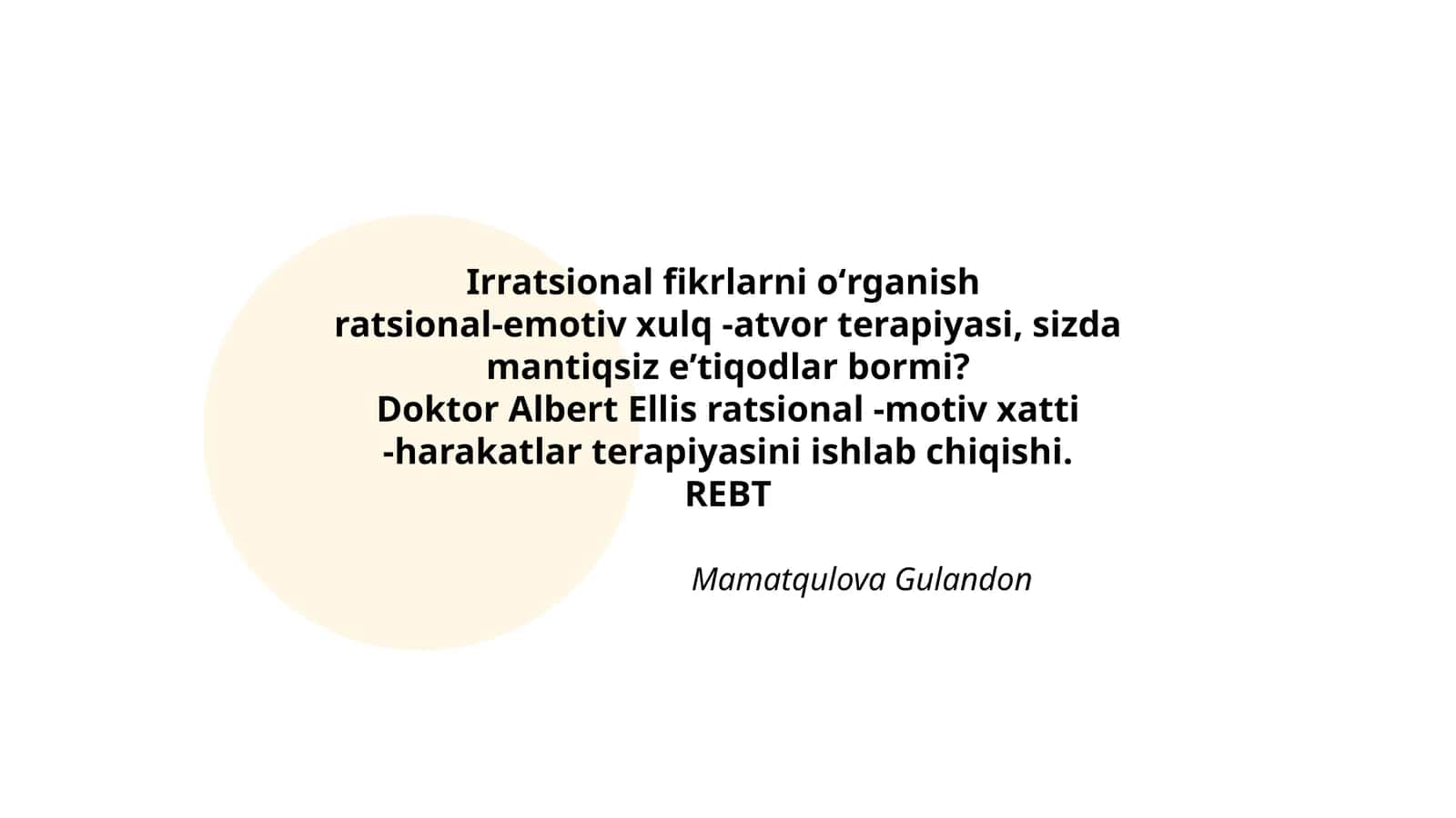 Irratsional fikrlarni oʻrganish 1