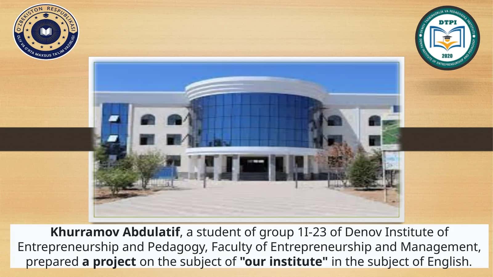 OUR INSTITUTE HISTORY 1