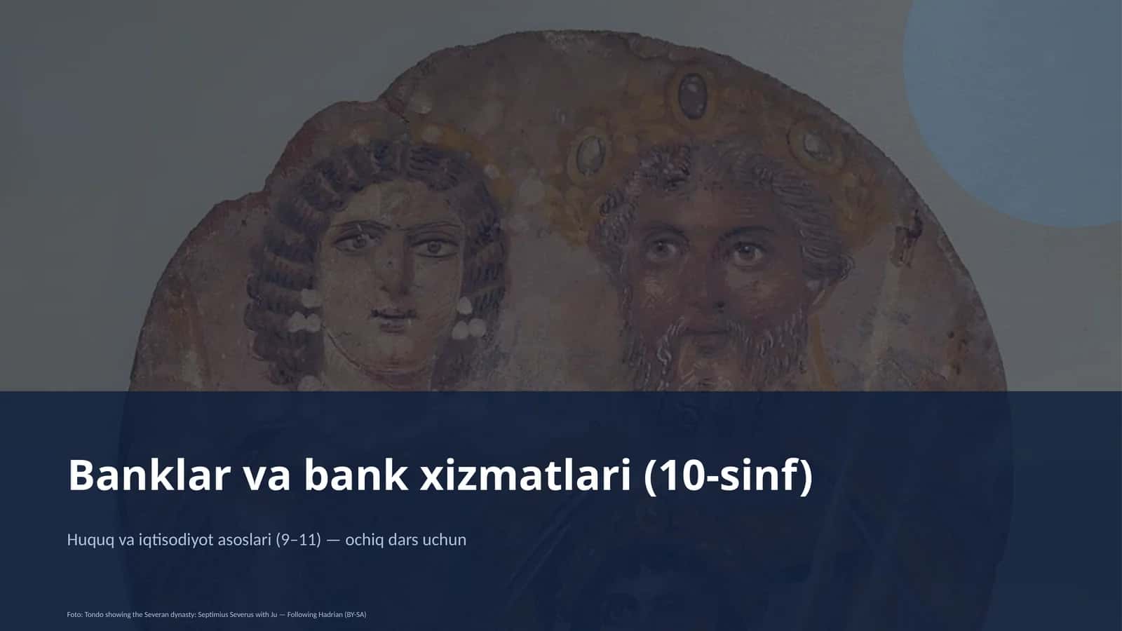 Banklar va bank xizmatlari (10-sinf) 1
