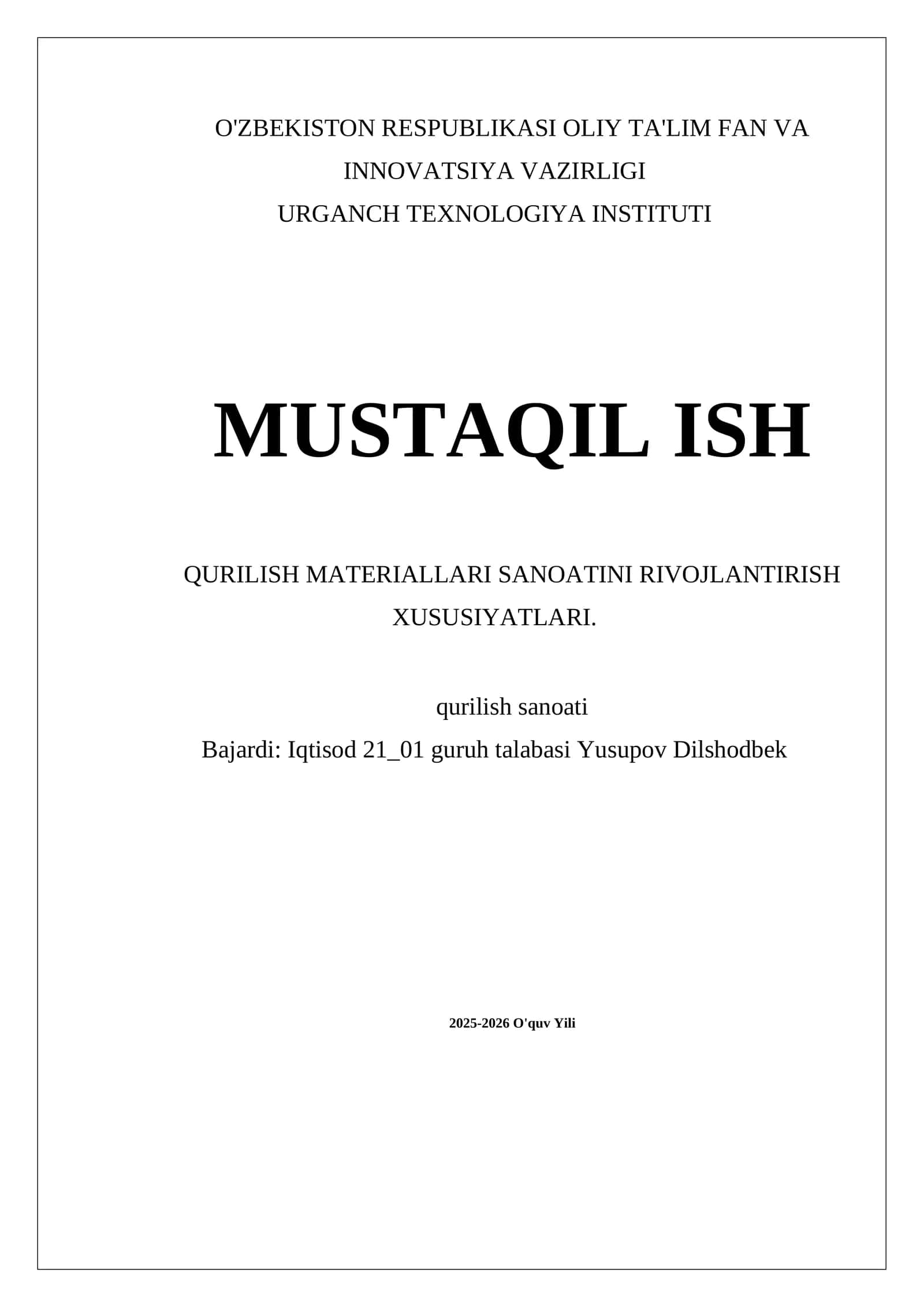 Qurilish materiallari sanoati 1