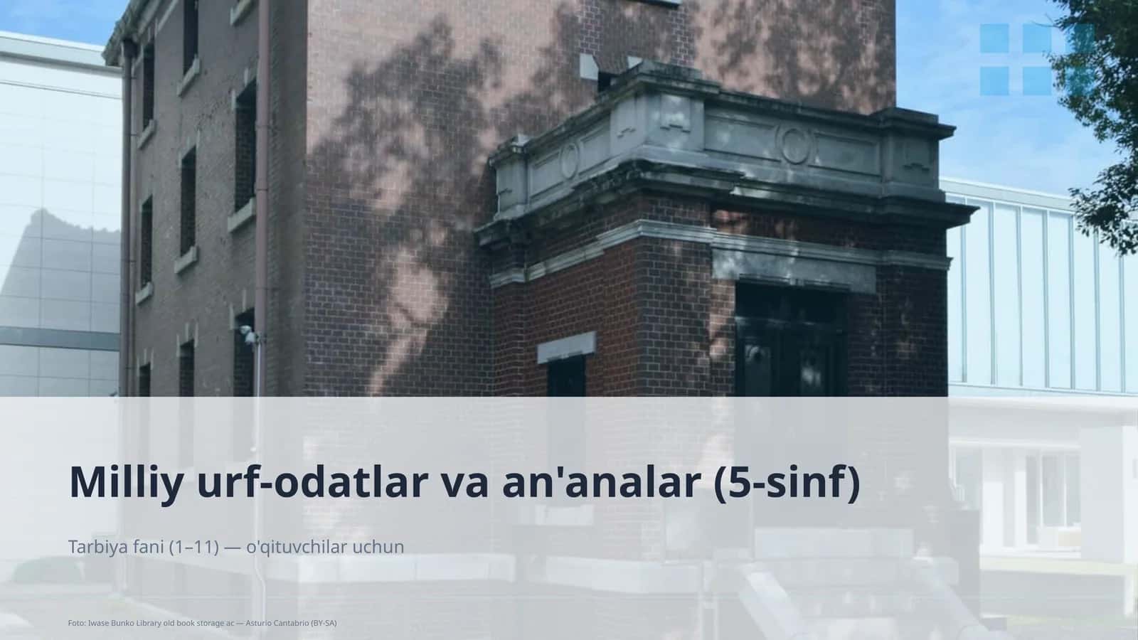 Milliy urf-odatlar va an'analar (5-sinf) 1