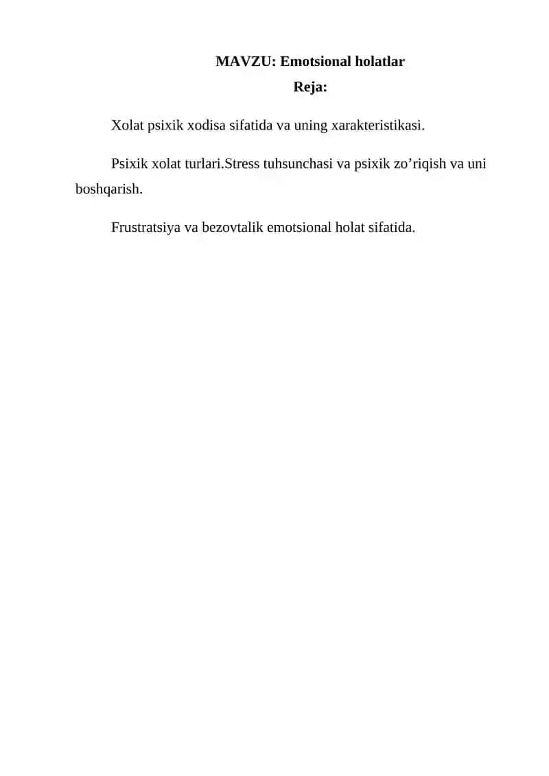 Emotsional holatlar