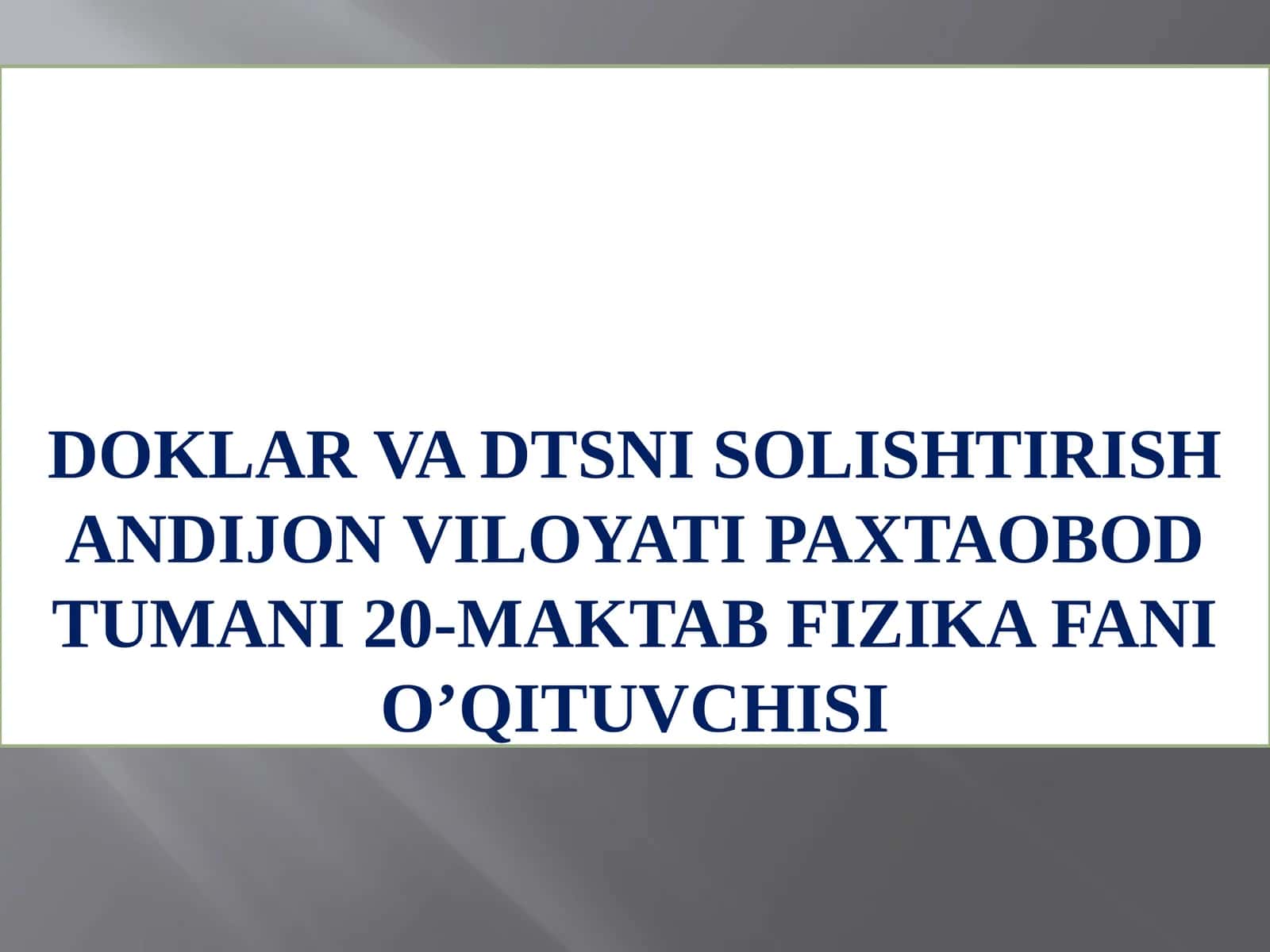 Davlatta’lim standarti 1